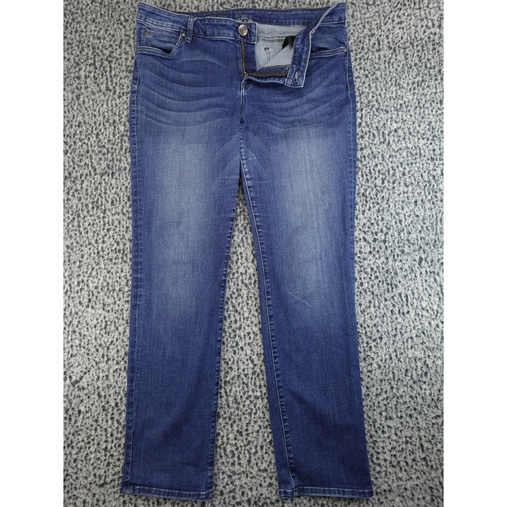Kut‎ from the Kloth Catherine Boyfriend Jeans Women 14 Blue Relaxed Stretch